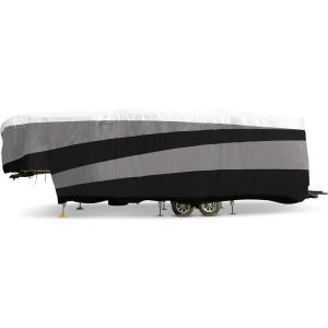 imageCamco ULTRAGuard Supreme RV Cover  Fits Fifth Wheel Trailers 40 to 44Feet  Extremely Durable Design  Weatherproof with a Dupont Tyvek Top 5615440  44
