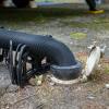 imageCamco 20Foot CamperRV Sewer Hose  Designed to Work with Trailer Sewer Fittings Threaded Fittings and Slip Fittings  3Inch Diameter Opening 39611Black