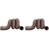 imageCamco 20Foot CamperRV Sewer Hose  Designed to Work with Trailer Sewer Fittings Threaded Fittings and Slip Fittings  3Inch Diameter Opening 39611Brown