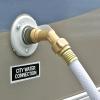 imageCamco 45 Degree Hose Elbow  Eliminates Stress and Strain On RV Water Intake Hose Fittings Solid Brass  2Pack 2260745 Degree Hose Elbow