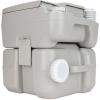 imageCamco 53Gallon Portable Toilet  Features Detachable Holding Tank wSealing Slide Valve ampamp BellowType Flush  Easy Transport wCompact Lightweight Design ampamp Carry Handle  Gray 41541Standard 53Gal Travel Toilet