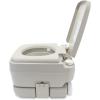 imageCamco 53Gallon Portable Toilet  Features Detachable Holding Tank wSealing Slide Valve ampamp BellowType Flush  Easy Transport wCompact Lightweight Design ampamp Carry Handle  Gray 41541Standard 26Gal Travel Toilet