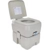 imageCamco 53Gallon Portable Toilet  Features Detachable Holding Tank wSealing Slide Valve ampamp BellowType Flush  Easy Transport wCompact Lightweight Design ampamp Carry Handle  Gray 41541Standard 53Gal Travel Toilet