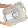 imageCamco 53Gallon Portable Toilet  Features Detachable Holding Tank wSealing Slide Valve ampamp BellowType Flush  Easy Transport wCompact Lightweight Design ampamp Carry Handle  Gray 41541Standard 53Gal Travel Toilet