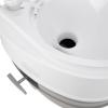 imageCamco 53Gallon Portable Toilet  Features Detachable Holding Tank wSealing Slide Valve ampamp BellowType Flush  Easy Transport wCompact Lightweight Design ampamp Carry Handle  Gray 41541Premium 53Gal Travel Toilet