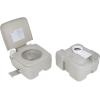 imageCamco 53Gallon Portable Toilet  Features Detachable Holding Tank wSealing Slide Valve ampamp BellowType Flush  Easy Transport wCompact Lightweight Design ampamp Carry Handle  Gray 41541Standard 53Gal Travel Toilet