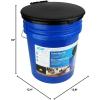 imageCamco Portable Toilet Bucket  Features 3 Bag Liners for Easy Clean Up ampamp Attached Carry Handle  Includes Seat and Lid Attachment 41549Portable Toilet Bucket