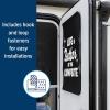 imageCamco RV Door Window Light Blocking Shade  Reduces The Interior Temperature of Your RV in Hot Weather  Provides Added Privacy  Easy to Install 45148Retro Stars