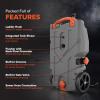 imageCamco Rhino 36Gallon Portable RV Tote Tank  Features 2 Steerable NoFlat Front Wheels ampamp Builtin Gate Valve  Includes Removable 24quot Tow Bar 3 Sewer Hose ampamp More RV Accessories 3900728 Gallon