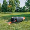 imageCamco Rhino 36Gallon Portable RV Tote Tank  Features 2 Steerable NoFlat Front Wheels ampamp Builtin Gate Valve  Includes Removable 24quot Tow Bar 3 Sewer Hose ampamp More RV Accessories 3900728 Gallon
