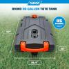 imageCamco Rhino 36Gallon Portable RV Tote Tank  Features 2 Steerable NoFlat Front Wheels ampamp Builtin Gate Valve  Includes Removable 24quot Tow Bar 3 Sewer Hose ampamp More RV Accessories 3900736 Gallon
