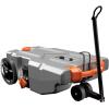 imageCamco Rhino 36Gallon Portable RV Tote Tank  Features 2 Steerable NoFlat Front Wheels ampamp Builtin Gate Valve  Includes Removable 24quot Tow Bar 3 Sewer Hose ampamp More RV Accessories 3900728 Gallon