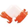 imageCamco RhinoFLEX Clear 45Degree CamperRV Sewer Hose Swivel Fitting  Features a Swivel Lug Fitting ampamp a 4Prong Bayonet Fitting  Made of HeavyDuty Resin 39847Translucent