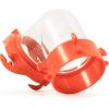 imageCamco RhinoFLEX Clear 45Degree CamperRV Sewer Hose Swivel Fitting  Features a Swivel Lug Fitting ampamp a 4Prong Bayonet Fitting  Made of HeavyDuty Resin 39847Clear