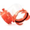 imageCamco RhinoFLEX Clear 45Degree CamperRV Sewer Hose Swivel Fitting  Features a Swivel Lug Fitting ampamp a 4Prong Bayonet Fitting  Made of HeavyDuty Resin 39847Clear