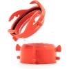 imageCamco RhinoFLEX Clear 45Degree CamperRV Sewer Hose Swivel Fitting  Features a Swivel Lug Fitting ampamp a 4Prong Bayonet Fitting  Made of HeavyDuty Resin 39847Clear