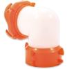 imageCamco RhinoFLEX Clear 45Degree CamperRV Sewer Hose Swivel Fitting  Features a Swivel Lug Fitting ampamp a 4Prong Bayonet Fitting  Made of HeavyDuty Resin 39847Translucent