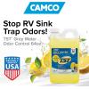 imageCamco TST CamperRV Grey Water Odor Control  Removes Grease Buildup in Gray Water Tank Sink ampamp Shower Drains  4oz Treats 40Gal Holding Tank  Safe Septic Tank Treatment  Lemon 64 oz 40256Lemon