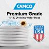 imageCamco TastePURE 25Ft Water Hose  RV Drinking Water Hose Contains No Lead No BPA ampamp No Phthalate  Features DiamondHatch Reinforced PVC Design  58 Inside Diameter Made in the USA 2278312Inch ID
