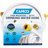 imageCamco TastePURE 25Ft Water Hose  RV Drinking Water Hose Contains No Lead No BPA ampamp No Phthalate  Features DiamondHatch Reinforced PVC Design  58 Inside Diameter Made in the USA 2278358Inch ID