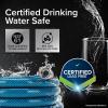 imageCamco TastePURE 50Foot Premium Drinking Water Hose  Features a HeavyDuty Reinforced PVC Construction Machined Fittings with Strain Relief Ends and has a 58Inch Inside Diameter 2100935Foot