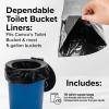 imageCamco Toilet Waste Bags  Features Biodegradable Powder ampamp Leak Proof Double Bag Design  Great for Camping RVing Hiking or Boating  10Pack 415481 Count Pack of 10