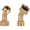 imageCamco 45 Degree Hose Elbow  Eliminates Stress and Strain On RV Water Intake Hose Fittings Solid Brass  2Pack 2260745 Degree Hose Elbow