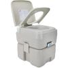 imageCamco 53Gallon Portable Toilet  Features Detachable Holding Tank wSealing Slide Valve ampamp BellowType Flush  Easy Transport wCompact Lightweight Design ampamp Carry Handle  Gray 41541Standard 53Gal Travel Toilet