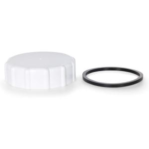 imageCamco 53Gallon Portable Toilet  Features Detachable Holding Tank wSealing Slide Valve ampamp BellowType Flush  Easy Transport wCompact Lightweight Design ampamp Carry Handle  Gray 41541White Replacement Fill Cap