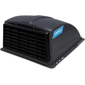 imageCamco RV Roof Vent Cover  Designed to Allow Fresh Air Ventilation and Light into the RV  White 21014Smoke