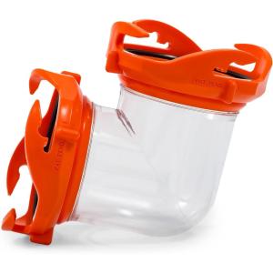 imageCamco Rhino 90Degree RV Tote Tank Adapter  Features Clear LowProfile 90Degree Elbow ampamp 4 Bayonet Prongs on Each End for OdorTight Locking Action  Crafted of HeavyDuty Resin 39485Tote Tank 90Degree Elbow