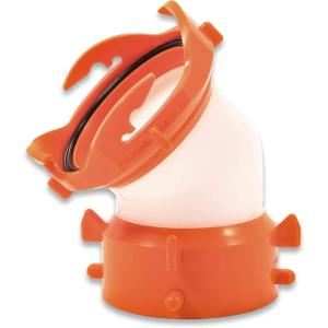 imageCamco RhinoFLEX Clear 45Degree CamperRV Sewer Hose Swivel Fitting  Features a Swivel Lug Fitting ampamp a 4Prong Bayonet Fitting  Made of HeavyDuty Resin 39847Translucent