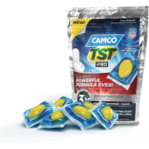 imageCamco TST MAX RV Toilet Treatment DropINs  Control Unwanted Odors and Break Down Waste and Tissue  Septic Tank Safe  Lavender Scent  30pack 41553Pine