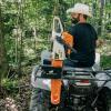 imageBlack Boar UTVATV Chainsaw Mount  Features QuickRelease Saw Removal  Holds Saw Vertical or at 45 Angle  Fits Most ATVs wMetal Tube Racks UTV Beds ampamp More  PowderCoated Steel 66087