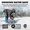 imageCamco 12Ft Heated Water Hose for RV  Water Line Freeze Protection Down to 40FC  Features EnergySaving Thermostat ampamp Includes Adapter for Connection to Either End of Hose 2292120Degree