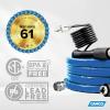 imageCamco 12Ft Heated Water Hose for RV  Water Line Freeze Protection Down to 40FC  Features EnergySaving Thermostat ampamp Includes Adapter for Connection to Either End of Hose 2292140Degree