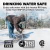 imageCamco 12Ft Heated Water Hose for RV  Water Line Freeze Protection Down to 40FC  Features EnergySaving Thermostat ampamp Includes Adapter for Connection to Either End of Hose 2292120Degree