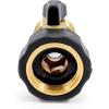 imageCamco 20222 Brass Connector Straight Stainless Steel Shutoff Valve and Easy Grip HandlesEasily Connects to Standard Water Hose 2022Brass Shut Off Valve