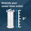 imageCamco 39592 9quot Clear Sewer Hose Adapter9  Inch
