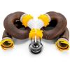 imageCamco 39667 Revolution 20 Sewer Hose Kit with Swivel Fittings and Wye Connector  Ready To Use Kit with Fittings Hoses and Storage Caps Great For RVs with Separate Tank Valves