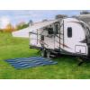 imageCamco 42858 Blue Chevron Design 9 x 12 Reversible Outdoor Mat