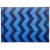 imageCamco 42858 Blue Chevron Design 9 x 12 Reversible Outdoor Mat