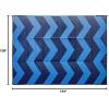 imageCamco 42858 Blue Chevron Design 9 x 12 Reversible Outdoor Mat