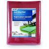 imageCamco 42882 Reversible Design 6 by 9 Foot Outdoor Camping Breathable Portable RV Awning Leisure Mat Pad Woven Burgundy