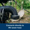 imageCamco 4quot x 3quot Sewer Hose Seal  Connects Directly on RV Sewer Hose for an Odor Proof Connection to Dump Station  Black 39313