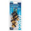 imageCamco 58quot Brass and Steel Quick Hose Disconnect  Connect and Disconnect Between Multiple Hose Attachments  Automatic ShutOff When Disconnected  1 Female ampamp 3 Male Fittings  4 Count  20136