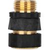 imageCamco 58quot Brass and Steel Quick Hose Disconnect  Connect and Disconnect Between Multiple Hose Attachments  Automatic ShutOff When Disconnected  1 Female ampamp 3 Male Fittings  4 Count  20136