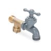imageCamco 90 Degree Water Faucet  Provides Extra Outside Water Source by Connecting to Your RVs Fresh Water Inlet Lightweight Design 22463
