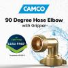 imageCamco 90Degree Hose Elbow For RVs  Solid Brass Construction Certified LeadFree  Features Convenient Easy Grip Connector  For RV Water Hoses Residential Outdoor Faucets ampamp More  2Pack 2250790 Degree Hose Elbow