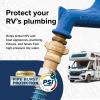 imageCamco Brass MarineRV Water Pressure Regulator  Protects RV Kitchen Small Appliances Plumbing ampamp Hoses  Reduces RV Water Pressure to Safe ampamp Consistent 4050 PSI  Drinking Water Safe 40055No Size